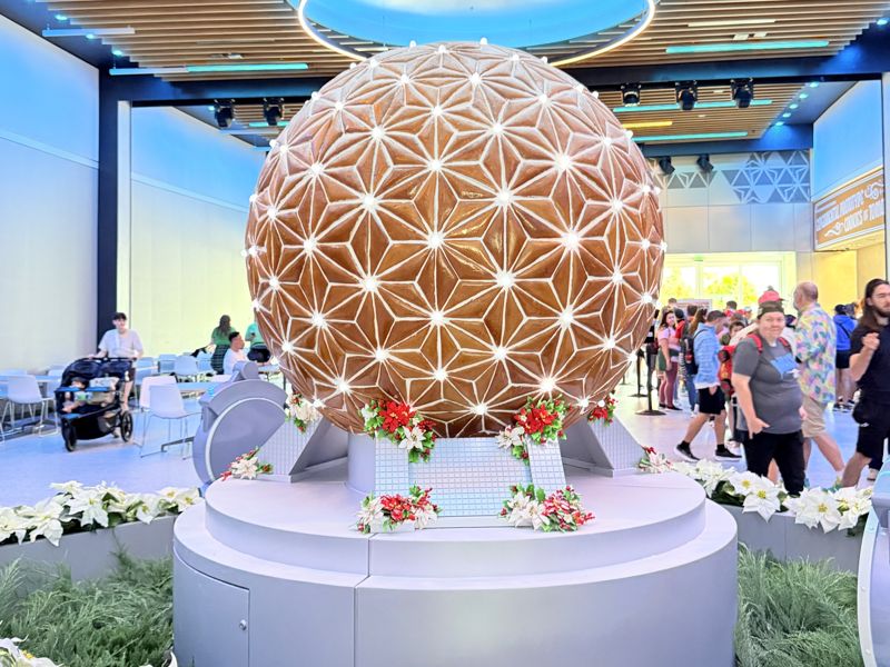 Gingerbread display inspired by Spaceship Earth Image